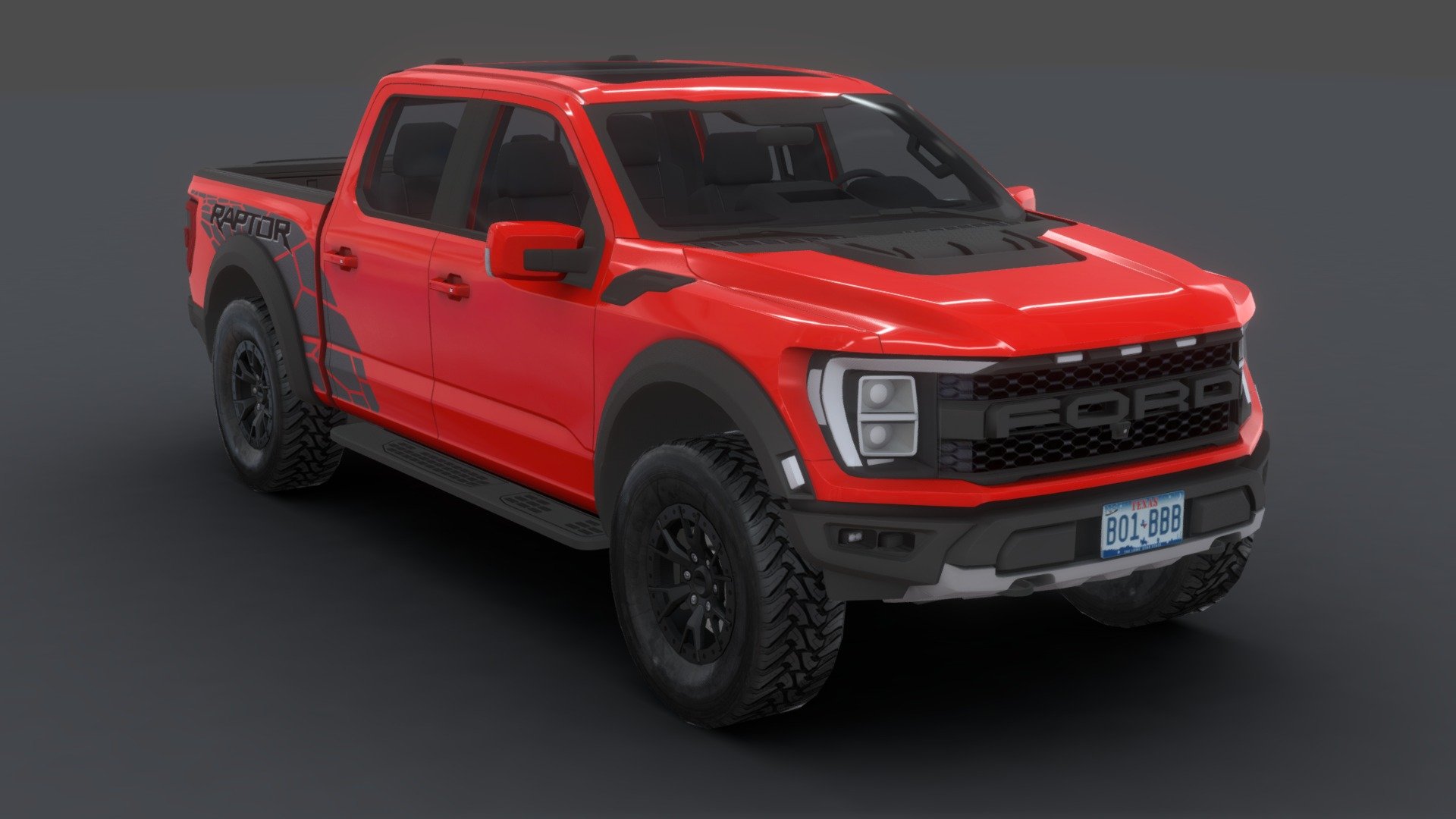 Ford F150 Raptor - Buy Royalty Free 3D model by codexito 3d model