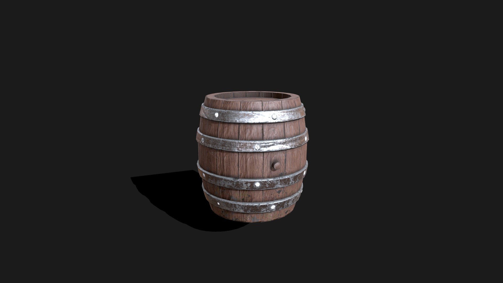 ● Wooden barrel
● Made in Blender
●Textured in Substance painter
● Suitable for garden, storage, ships, pirates, dungeons
● 1 Materials
● Real world scale
● Game ready - Barrel low poly - Buy Royalty Free 3D model by Nataliia_Ch 3d model