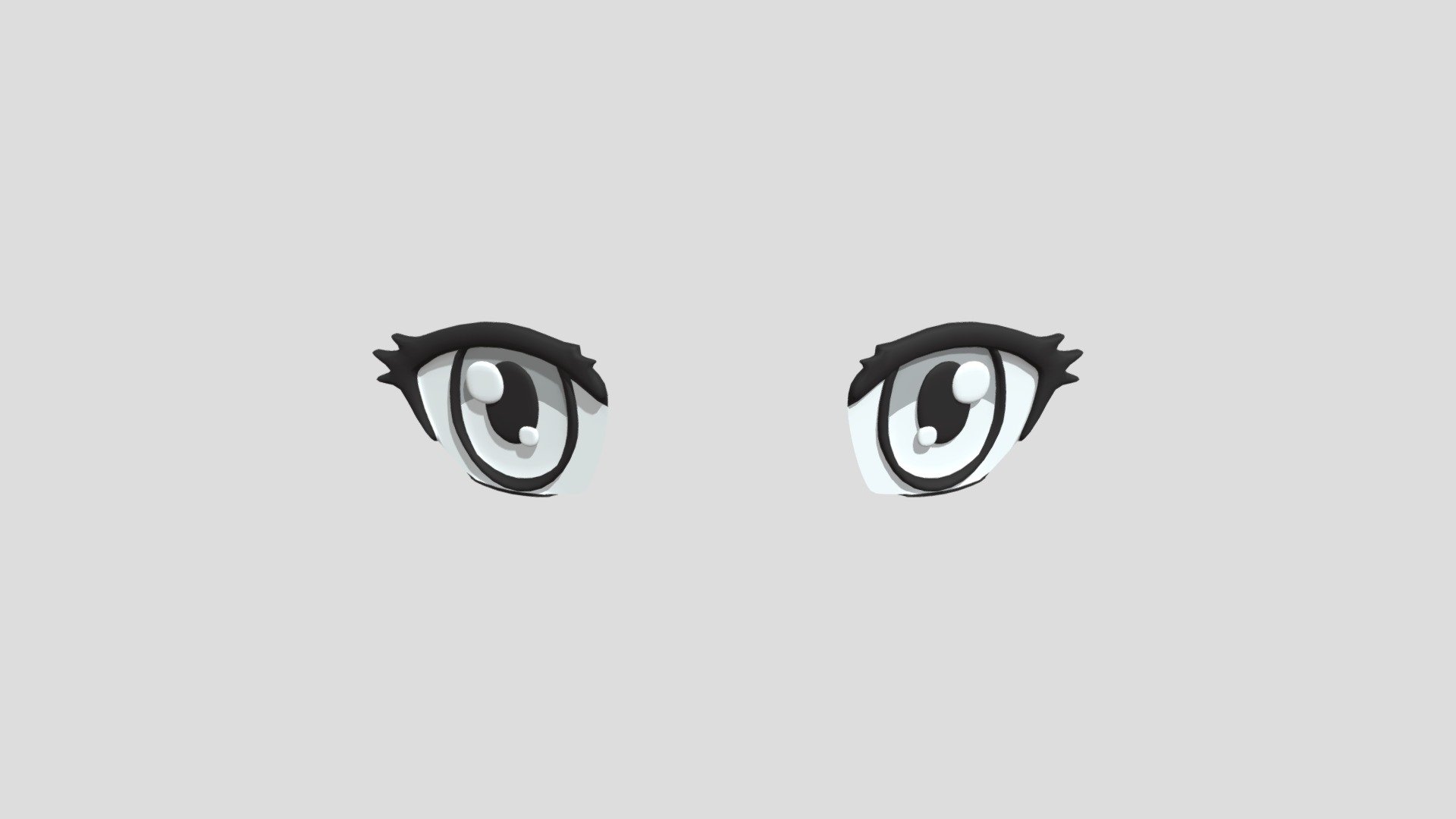 Eye_Anime Eye - Download Free 3D model by xenera 3d model