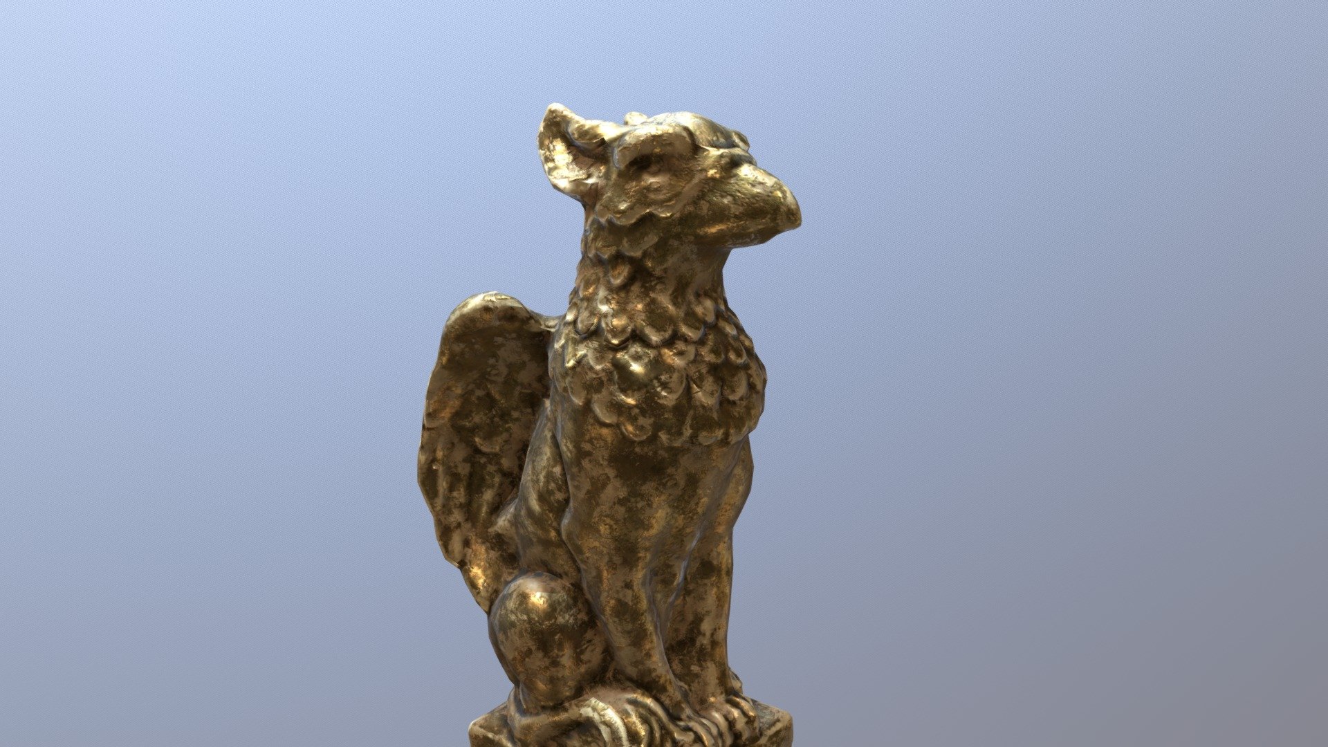 Griffon Statue - Griffon Statue - 3D model by Kailash H Kanojia (@KailashHKanojia) 3d model
