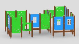 Lappset Labyrinthe tower, frame, bench, set, children, child, gym, out, indoor, slide, equipment, collection, play, site, vr, park, ar, exercise, mushrooms, outdoor, climber, playground, training, rubber, activity, carousel, beam, balance, game, 3d, sport, door