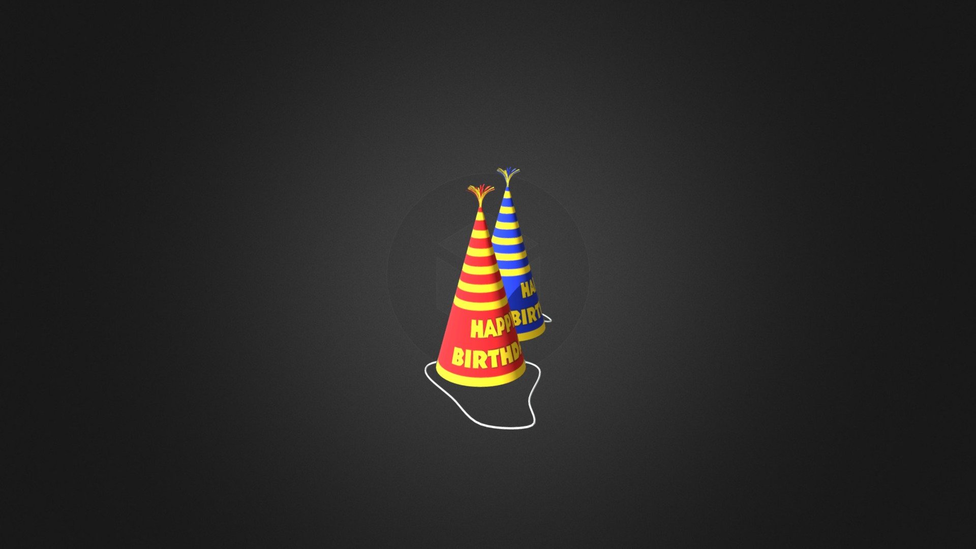 Birthday Hat 01 - Birthday Hat 01 - Buy Royalty Free 3D model by cgaxis 3d model