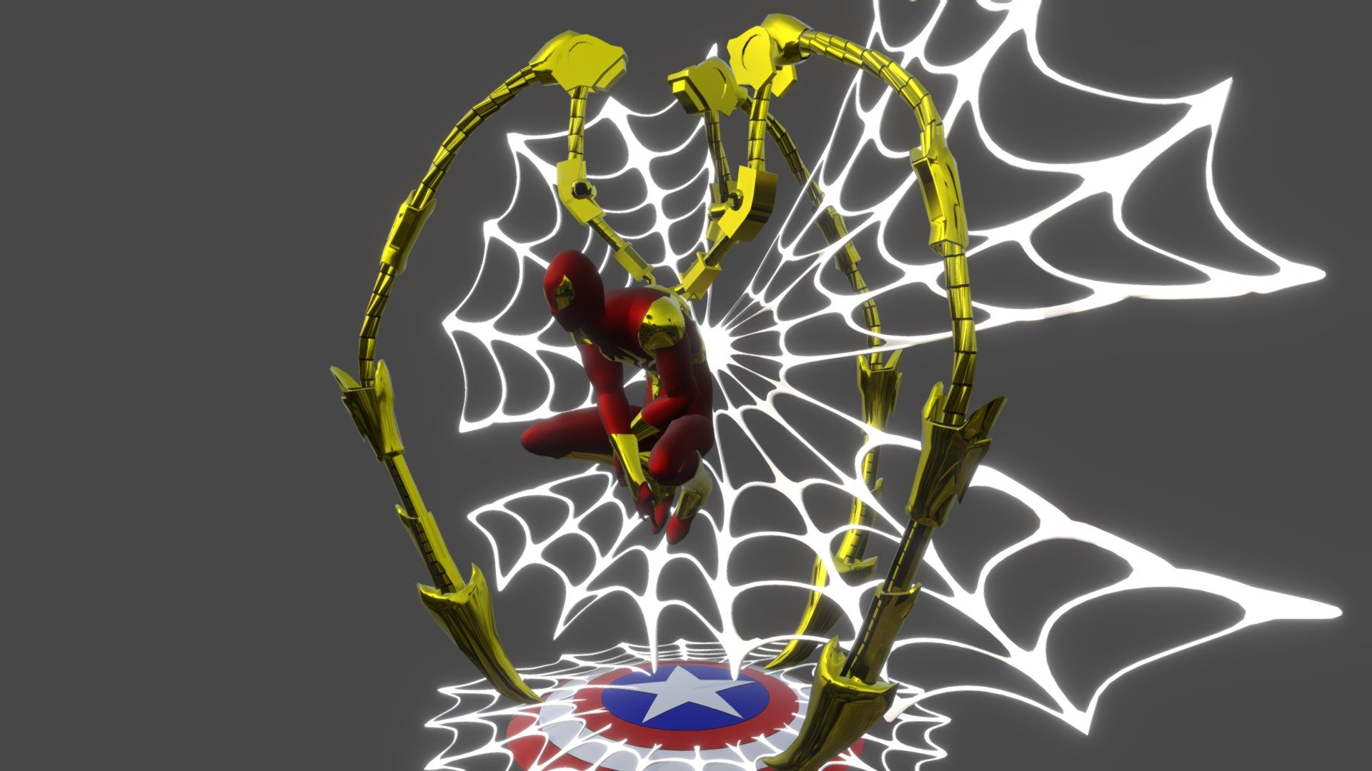 My 3D model of Spider man - Iron Spider Armor / Spider-Man Comic - 3D model by E.Rodrigo 3d model