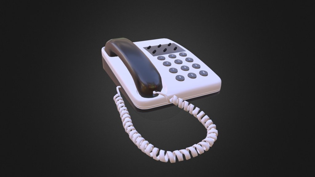 Telephone - Download Free 3D model by 3D Share (@3dsharesg) 3d model