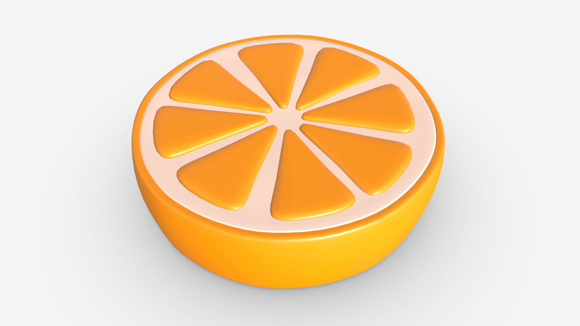 Stylized orange slice 01 - Buy Royalty Free 3D model by HQ3DMOD (@AivisAstics) 3d model