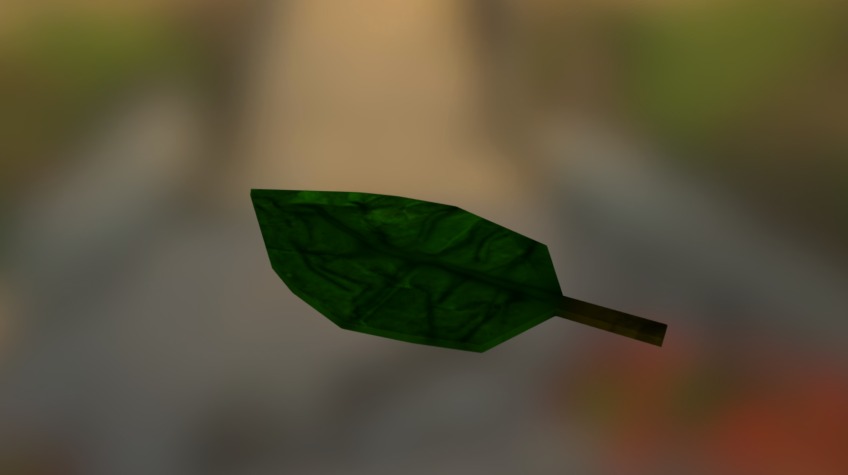 A simple leaf 3d model
