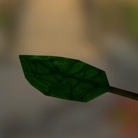 Leaf tree, plant, forest, leaf, nature, lowpoly
