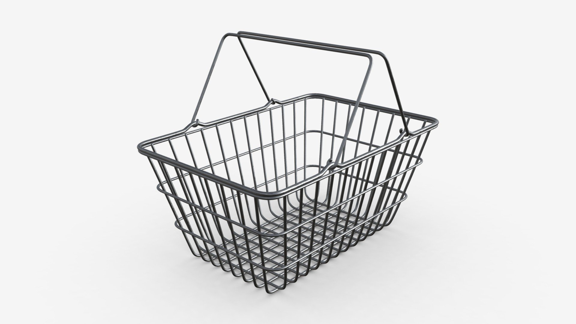 Metal shopping basket - Buy Royalty Free 3D model by HQ3DMOD (@AivisAstics) 3d model
