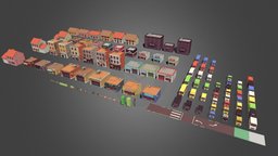 All Models unity, unity3d, lowpoly, city, building