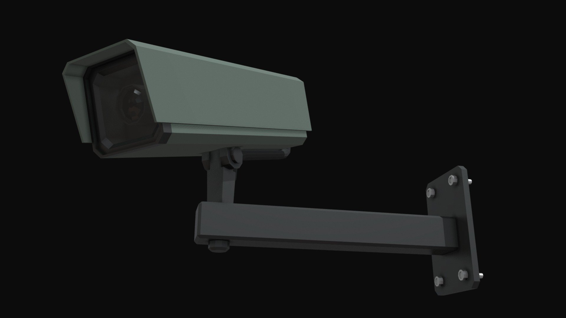 A CCTV Camera

Camera is able to rotate sideways and vertically

Ideal for for use in games

Tested in unity. Simply drag and drop into unity to use - CCTV Camera - Buy Royalty Free 3D model by BundemG 3d model