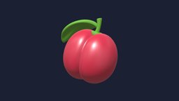 Plums Icon object, food, fruit, organic, icon, fresh, sweet, health, diet, vegetable, vegetarian, healty, nutrition, healthy, plums, 3d, pumpkin