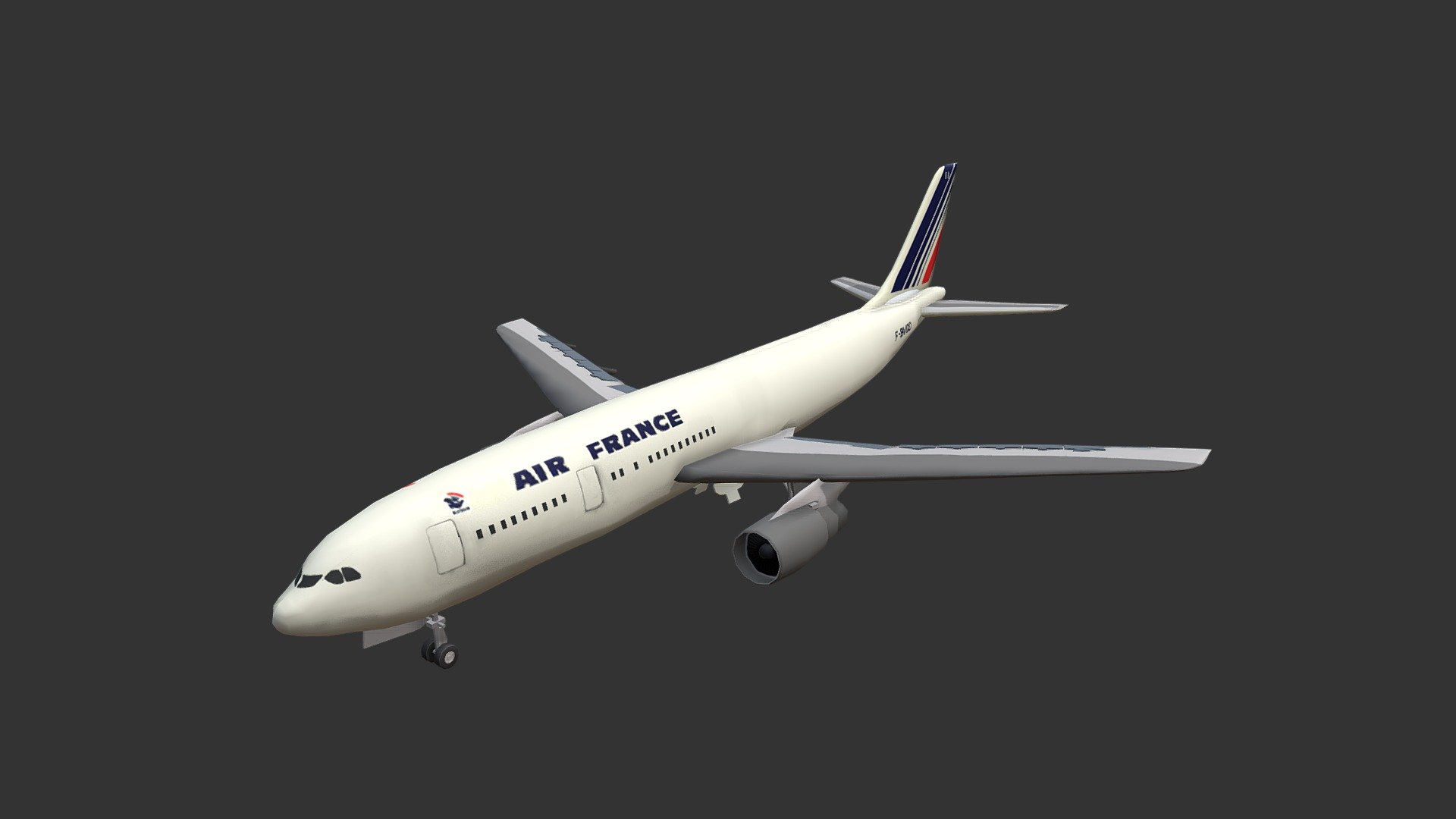 Air France - Buy Royalty Free 3D model by 3djobteam 3d model