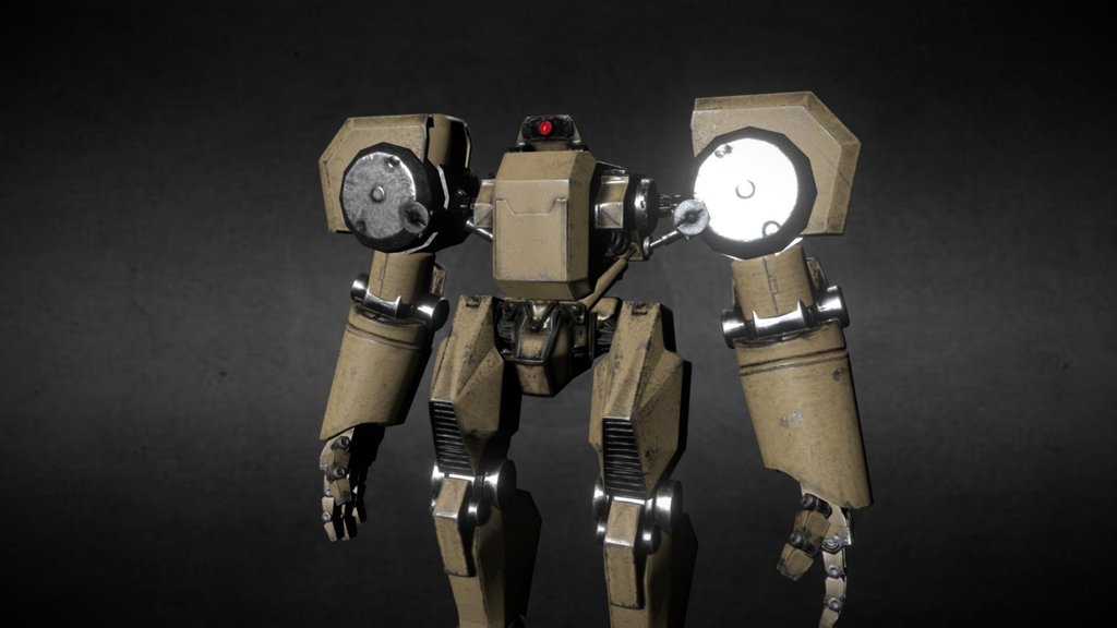 Human Faction Commander Mech Suit - 3D model by Botzenhardt (@NickB88) 3d model