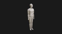 Low Poly Basic Character (c4d rigged)