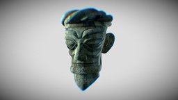 Sanxingdui masks sanxingdui stone 3D model