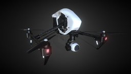 DJI Inspire1 PRO 3D model quad, drone, phantom, aerial, copter, electronics, 4k, x5, aircraft, camera, professional, dji, quadcopter, inspire, hight, zenmuse, x5r, 3dmodel, video
