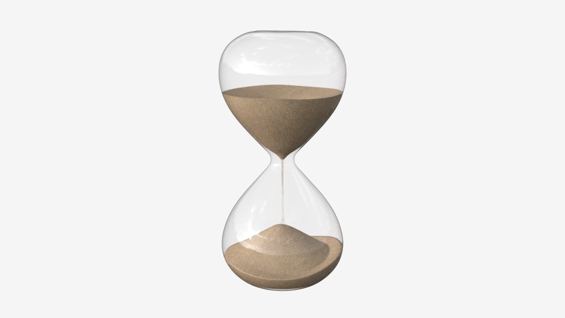 Hourglass egg timer 02 - Buy Royalty Free 3D model by HQ3DMOD (@AivisAstics) 3d model