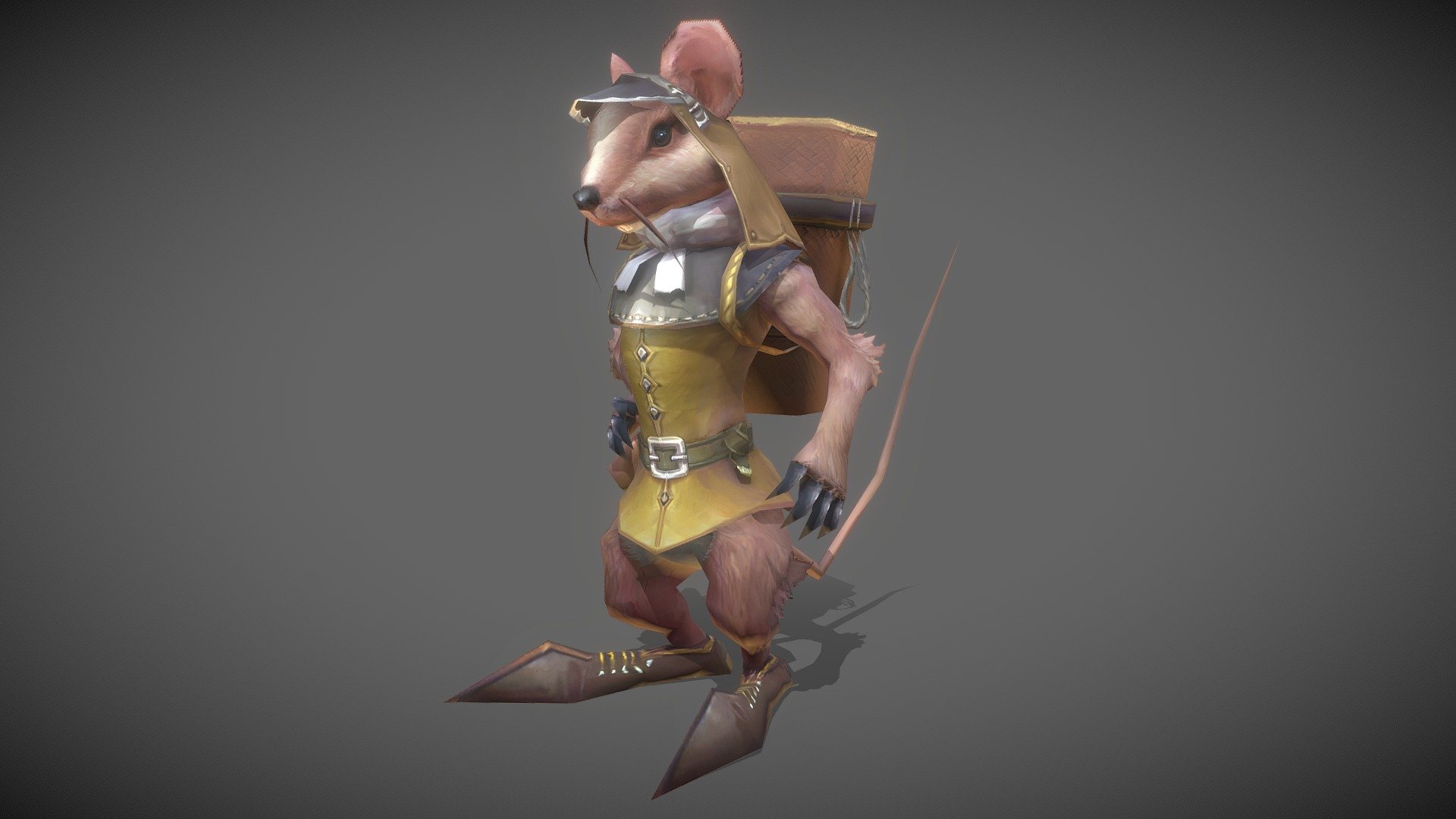 Rat man porter 3d model