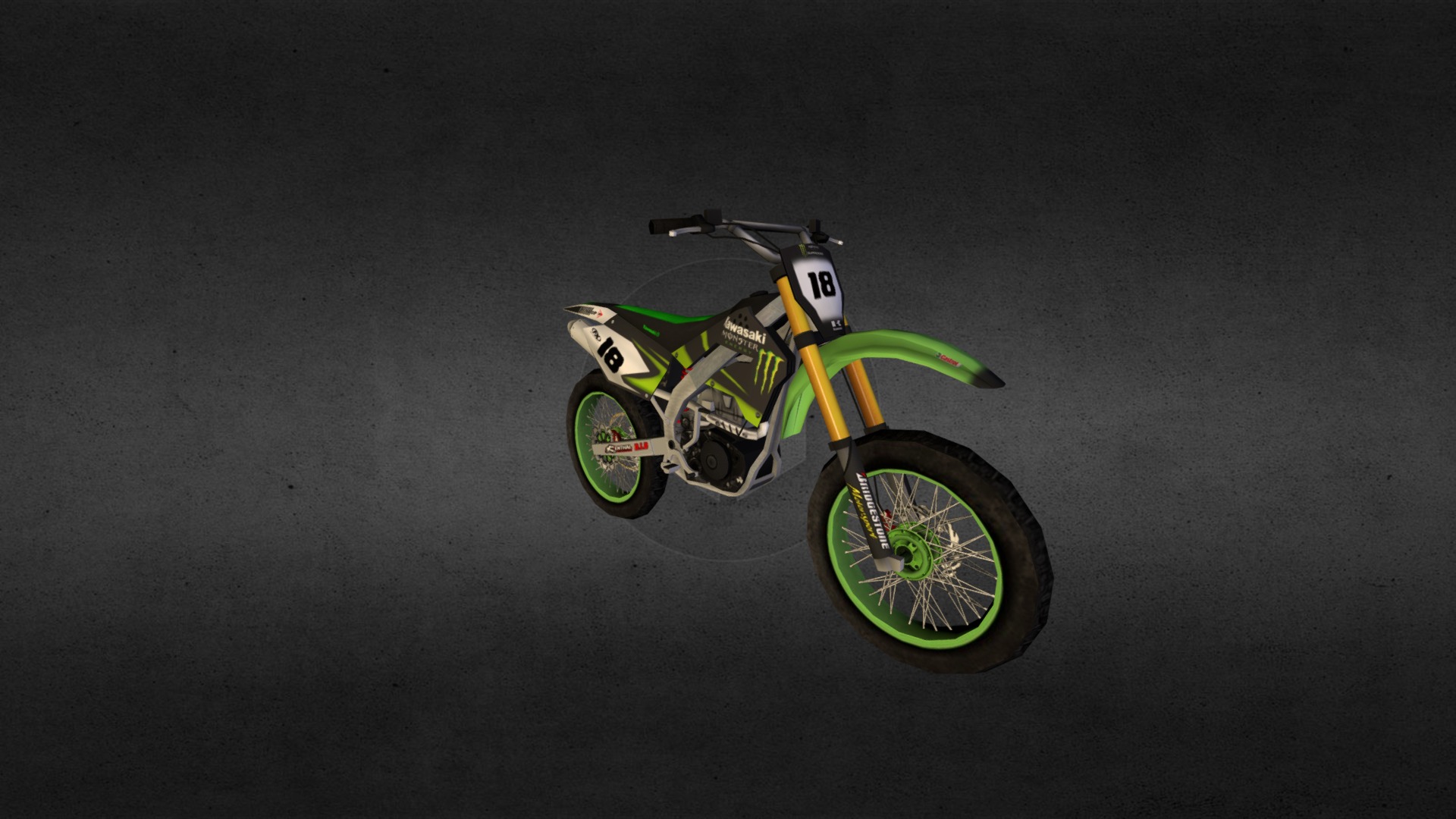 LowPoly DirtBike Model Can be used for Mobile Games and etc 3d model