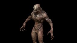 MutantR1 ancient, rpg, demon, unreal, thing, mutant, undead, claws, spawn, swamp, unity, pbr, low, poly, skull, creature, animation, monster, rigged, ghol