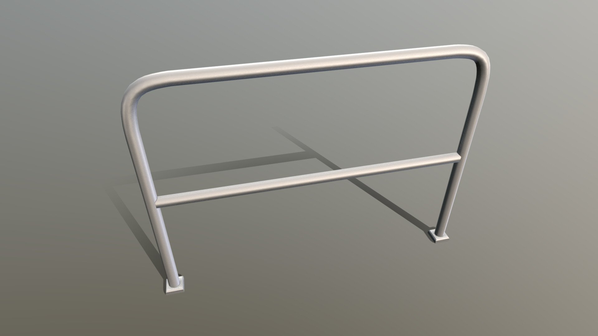 Stainless Steel Railing (1400mm) - Stainless Steel Railing (1400mm) - Buy Royalty Free 3D model by VIS-All-3D (@VIS-All) 3d model