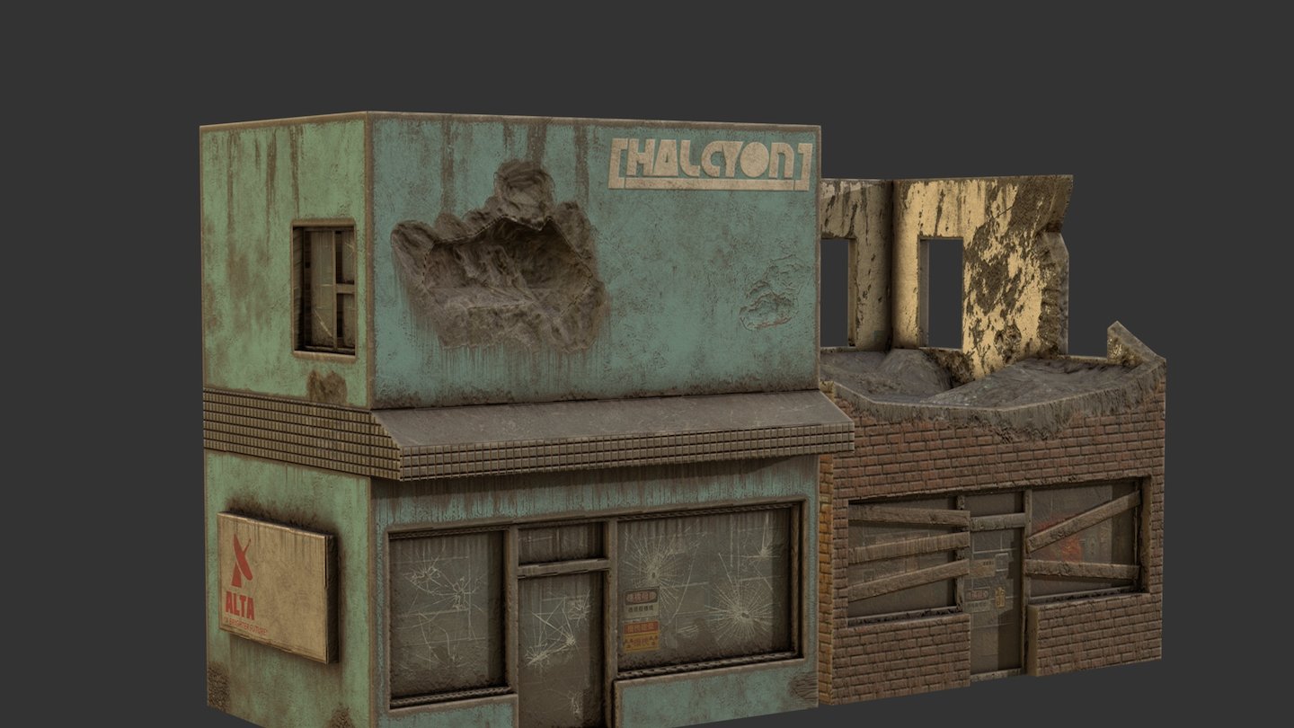 These were made for a Wasteland-type scene that I never finished, and sometimes scenes just don't come to fruitition, this was one of those cases.

Made with 3DSMax and substance Painter 3d model