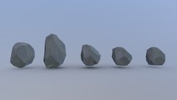 Stylized PBR Low Poly Rock Pack 1 5, 4, videogame, rocks, unreal, pack, ready, engine, low-poly, game, poly, stylized, rock