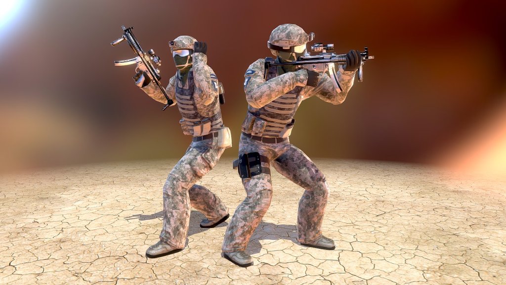 GROM Special Forces - 3D model by venomizedart 3d model