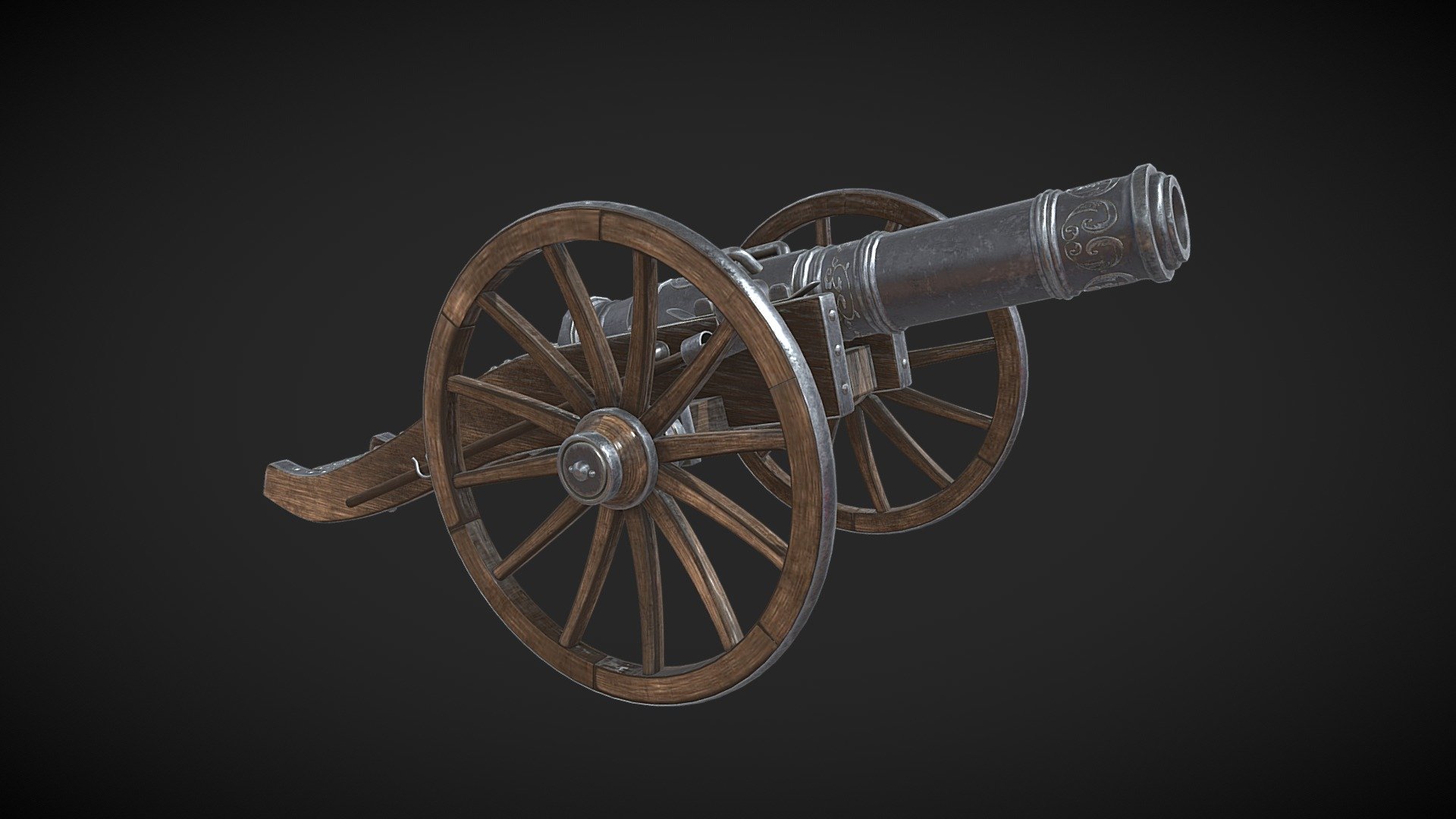 An excellent tool of the 18th century. There are all the necessary cards for perfect display of materials. I will send any format to the mail, in case of purchase. Subscribe to the likes rates, I will be pleased - Cannon of the 18th century - Download Free 3D model by GreenG 3d model