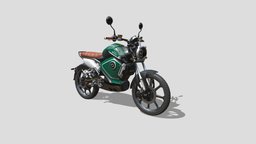 Super Soco electric motorbike retopologyzed videogames, motorcycle, realistic, soco, substancepainter, unity, asset, blender, lowpoly