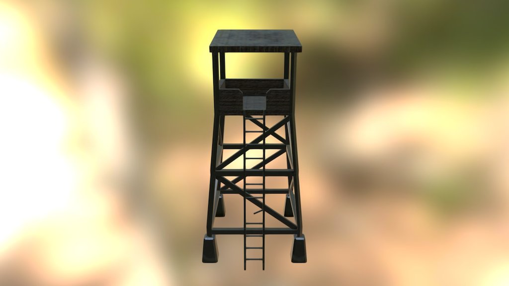 This was a Watchtower asset that I modelled and textured for a WW2 University project 3d model