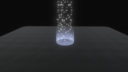 Teleportation effect rpg, b3d, particle, effect, fx, teleport, loop, heal, teleportation, game, blender, lowpoly, animation, simple