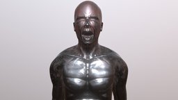 Anger #SculptJanuary18 face, sculpt, red, people, anger, emotion, substancepainter, substance, dark