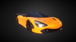 MCLAREN 720S vehicel, maya, modeling, texturing, lighting, 3d, substance-painter, car, rendering