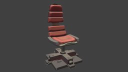 Stylized Sci-Fi Chair cyberpunk, 3d, chair, sci-fi, futuristic