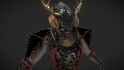 Enforcers Armour Set armour, samurai, digital3d, texture, stylized