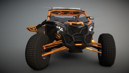 Can-Am Maverick buggy, cars, motor, mud, speed, motorcycle, maverick, dirt, offroad, og, motorsport, brp, can-am, low-poly, vehicle, lowpoly, mobile, racing, car, interior