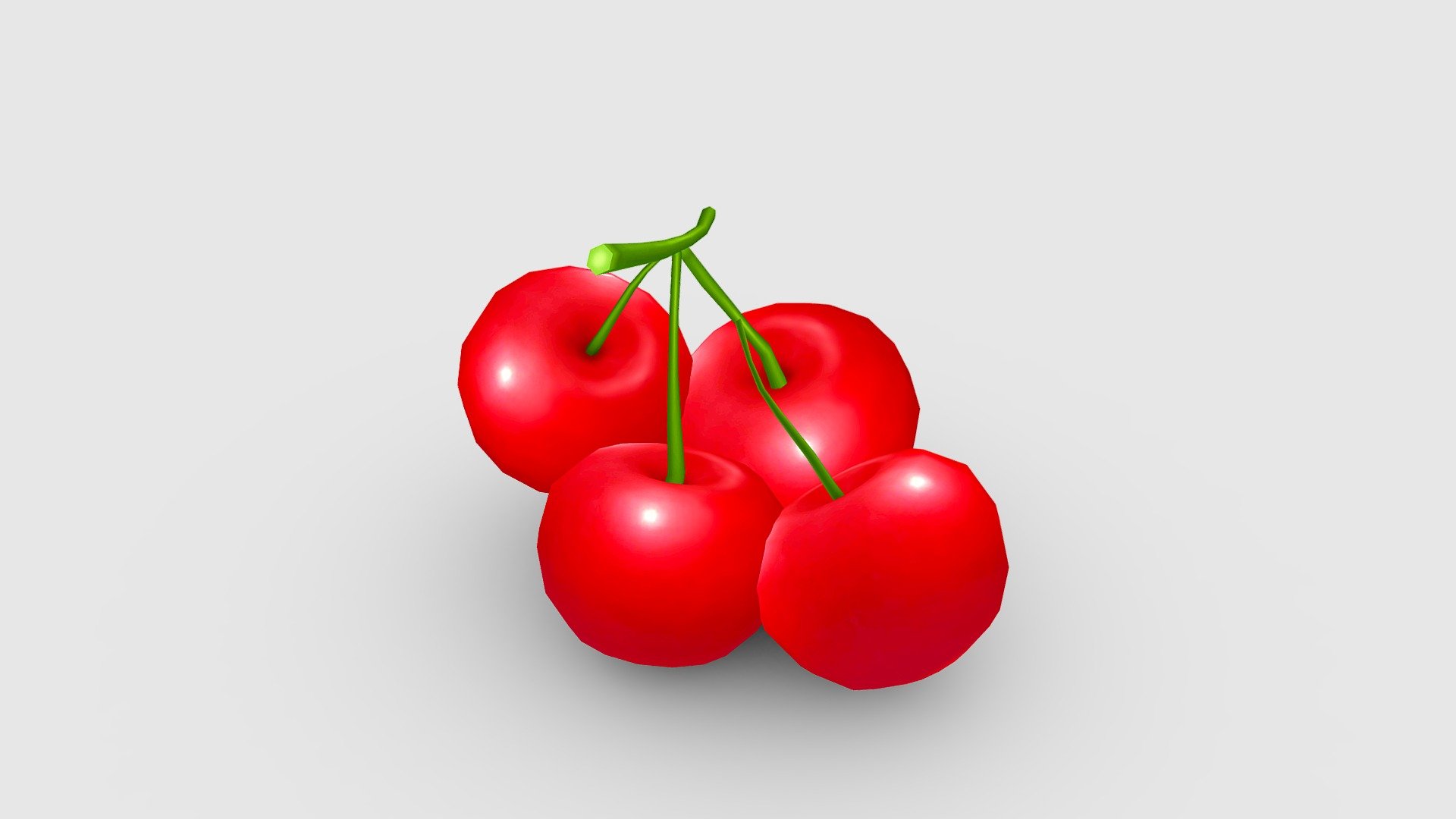 Cartoon cherry - fruit - Cartoon cherry - fruit - Buy Royalty Free 3D model by ler_cartoon (@lerrrrr) 3d model