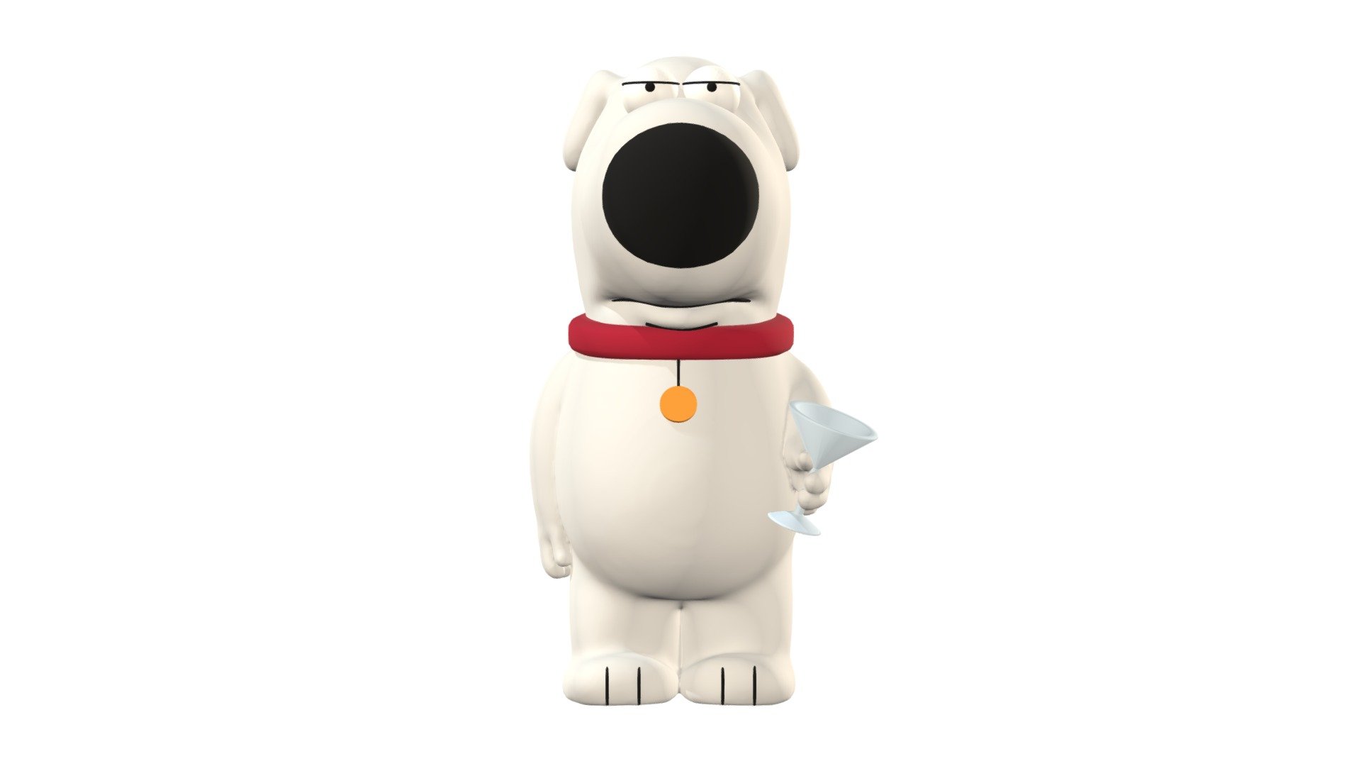 Brian Griffin is an 8-year old talking white Labrador who has lived with the Griffin family since Peter picked him up as a stray as shown in &ldquo;Brian: Portrait of a Dog