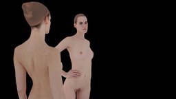  Females P01 body, bodyscan, , girl, photogrammetry, scan, female