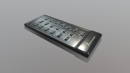Old Fashioned TV Remote tv, remote, oldschool, old, buttons, remote-control, substancepainter, maya