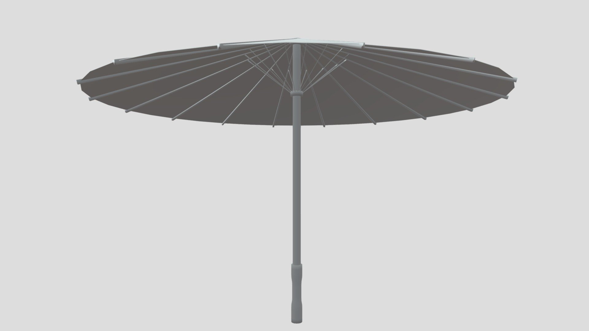 Umbrella Japanese Parasol - Download Free 3D model by neutralize 3d model