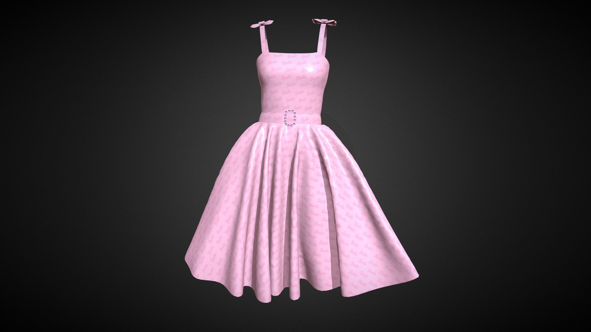 Barbie Dress- Barbie Logo

I am a Professional 3D Fashion/Apprel Designer. I have 7 years working experience about 3D Fashion. I am working with Clo3d, Marvelous Designer (MD), Daz3d, Blender, Cinema4d, Etc.

Features:
1.  2k UV Texture
2.  Triangle mesh
3.  Textures with Non-overlapping UV Map (2048x2048 Pixels)
4.  In additonal Textures folder have diffuse,displacement,metalness,normal,opacity,roughness maps.

Attachment Fils:
Exported Files (All are exported in DAZ Studio scale)
* OBJ
* FBX
* Marvelous Designer/Clo3d file (zprj)

Thanks 3d model