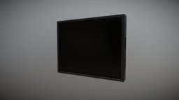 LCD Monitor baking, lcd, monitor, substancepainter, low-poly, 3dsmax, pbr, modelling