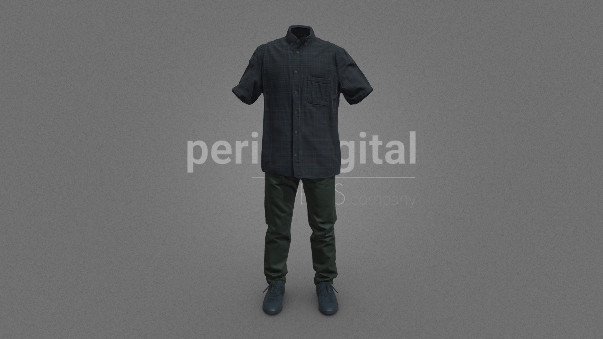 Dark blue short sleeve tartan shirt, dark green regular denim trousers, gray sneakers with knotted laces.


PERIS DIGITAL HIGH QUALITY 3D CLOTHING



They are optimized for use in medium/high poly 3D scenes and optimized for rendering.

We do not include characters, but they are positioned for you to include and adjust your own character.

They have a LOW Poly Mesh (LODRIG) inside the Blender file (included in the AdditionalFiles), which you can use for vertex weighting or cloth simulation and thus, make the transfer of vertices or property masks from the LOW to the HIGH model.

We have included in AddiotionalFiles, the texture maps in high resolution, as well as the Displacement maps in high resolution too, so you can perform extreme point of view with your 3D cameras.

With the Blender file (included in AdditionalFiles) you will be able to edit any aspect of the set .

Enjoy it!

Web: https://peris.digital/ - Daily Clothing - Green Pants - Buy Royalty Free 3D model by Peris Digital (@perisdigital) 3d model