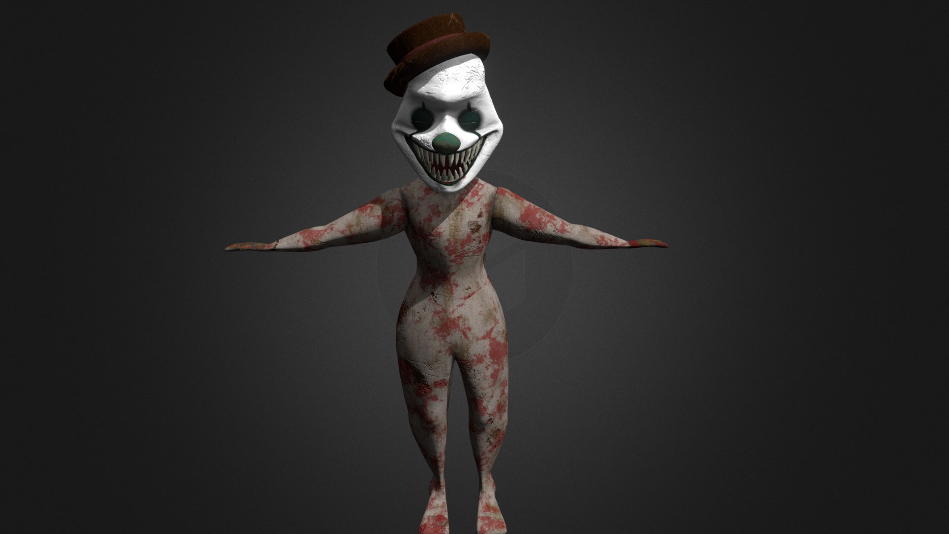 this is a proyect for the game Broken Seams 
instagram: @proyect_siac - Creepy Clown - 3D model by Ismasabi53 3d model