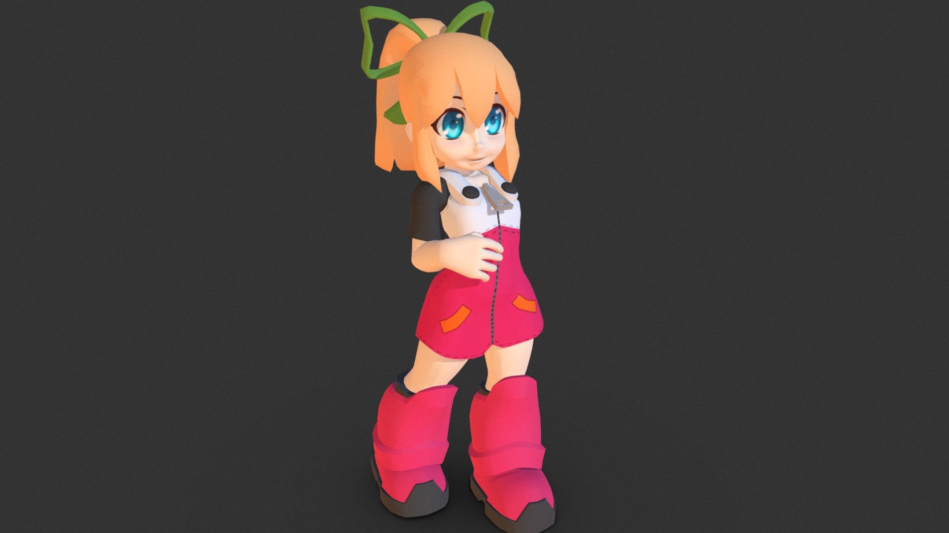 Modeling in Blender, designed for use in Unity3d.

Roll is a character property by Capcom. Copyright © 2017 Capcom. All rights reserved 3d model