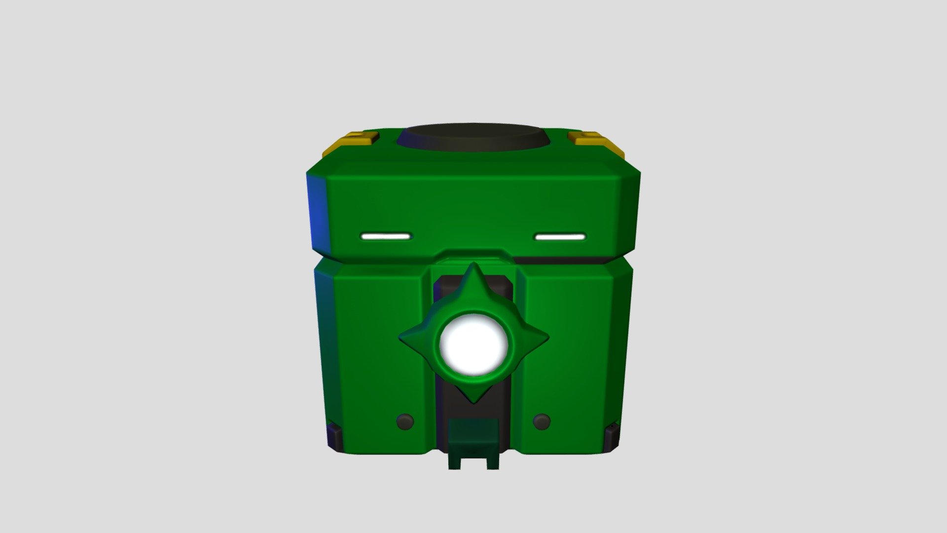 Lootbox based on one of overwatch Lootbox made for a 3D test 3d model