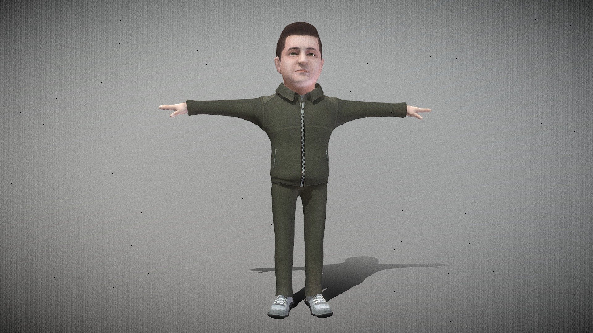 This is a cartoon man. It contains 10 common character animations such as idle, talking, walking, waving, and running.

2 materials with 2048 * 2048 textures.

Triangles: 15109  Vertices: 7901

(Viewer Setting above are just a preview and may vary drastically depending on your lighting and shading setup on the final application)

If you have any questions, please feel free to contact me.
 
E-mail: zhangshangbin1314159@gmail.com
 - Cartoon Man - Buy Royalty Free 3D model by Zhang Shangbin (@zhangshangbin1314159) 3d model