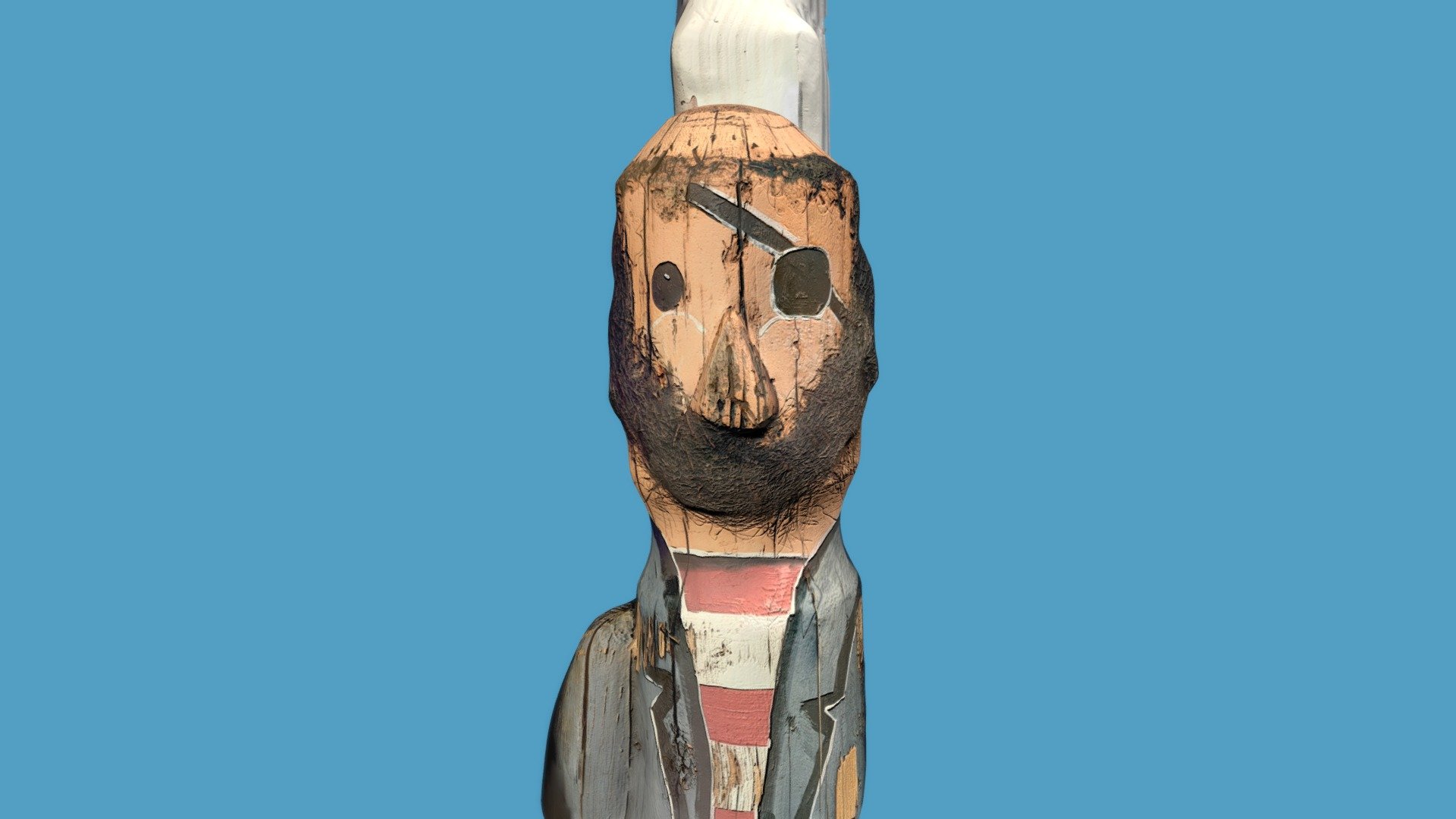 A beard dude scanned in Red Hook, New York, last weekend 3d model